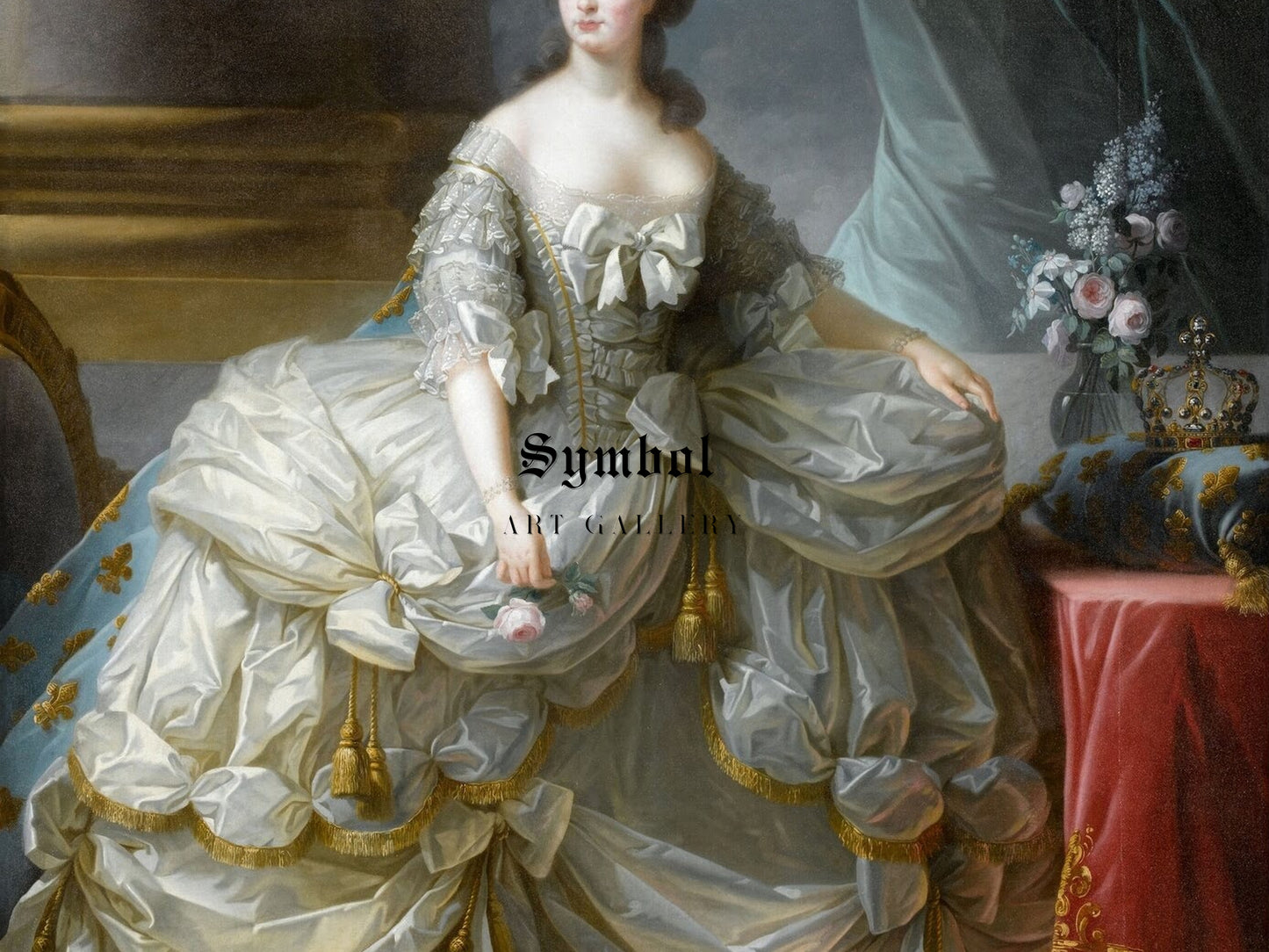 Marie Antoinette Queen of France by Élisabeth Vigée Le Brun, Wall Art Print, Fine Art Reproduction, Museum Quality Decor, Poster