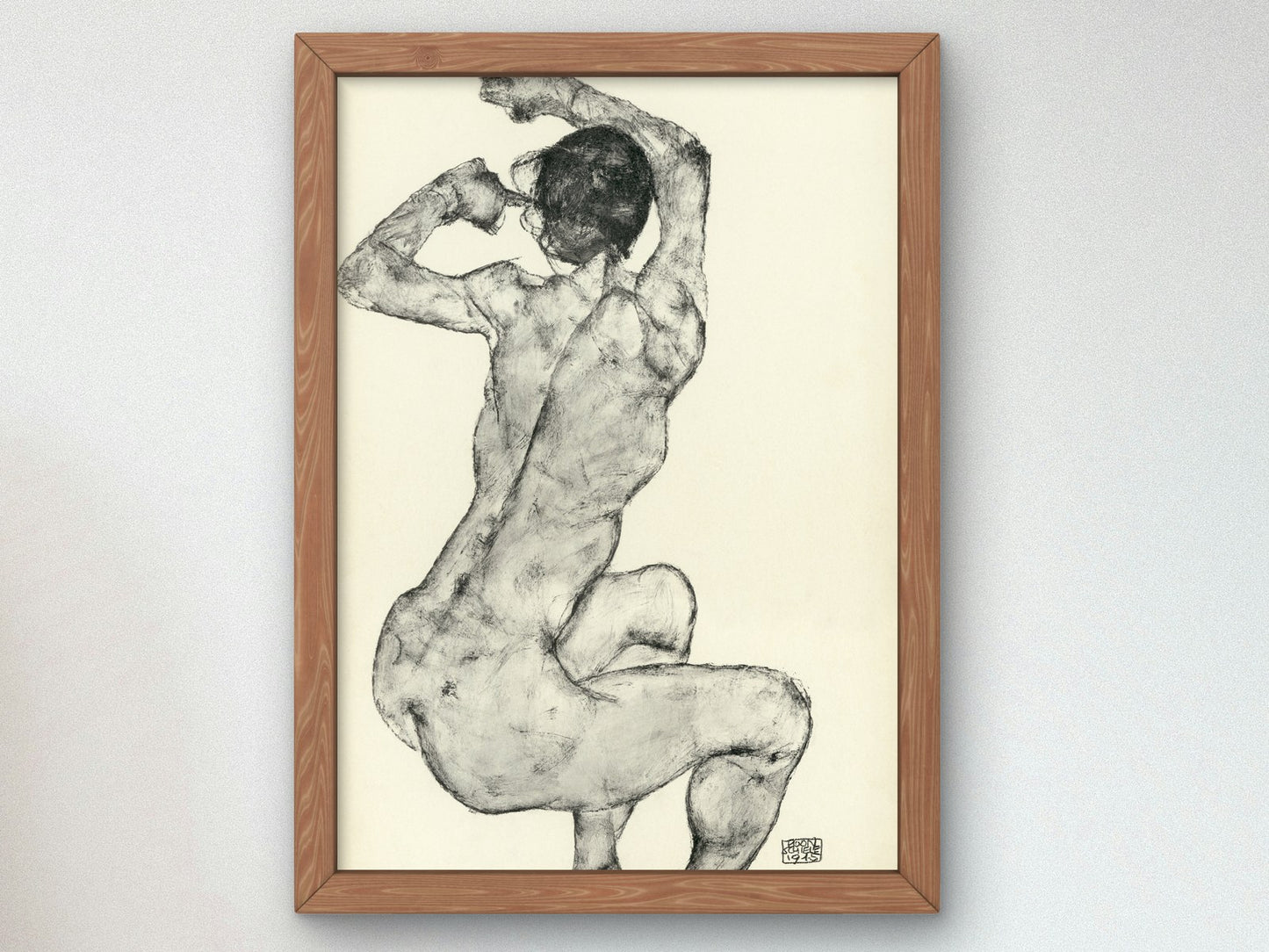 Zeichnungen IX by Egon Schiele 1915, Wall Art Print, Fine Art Reproduction, Museum Quality Decor, Poster