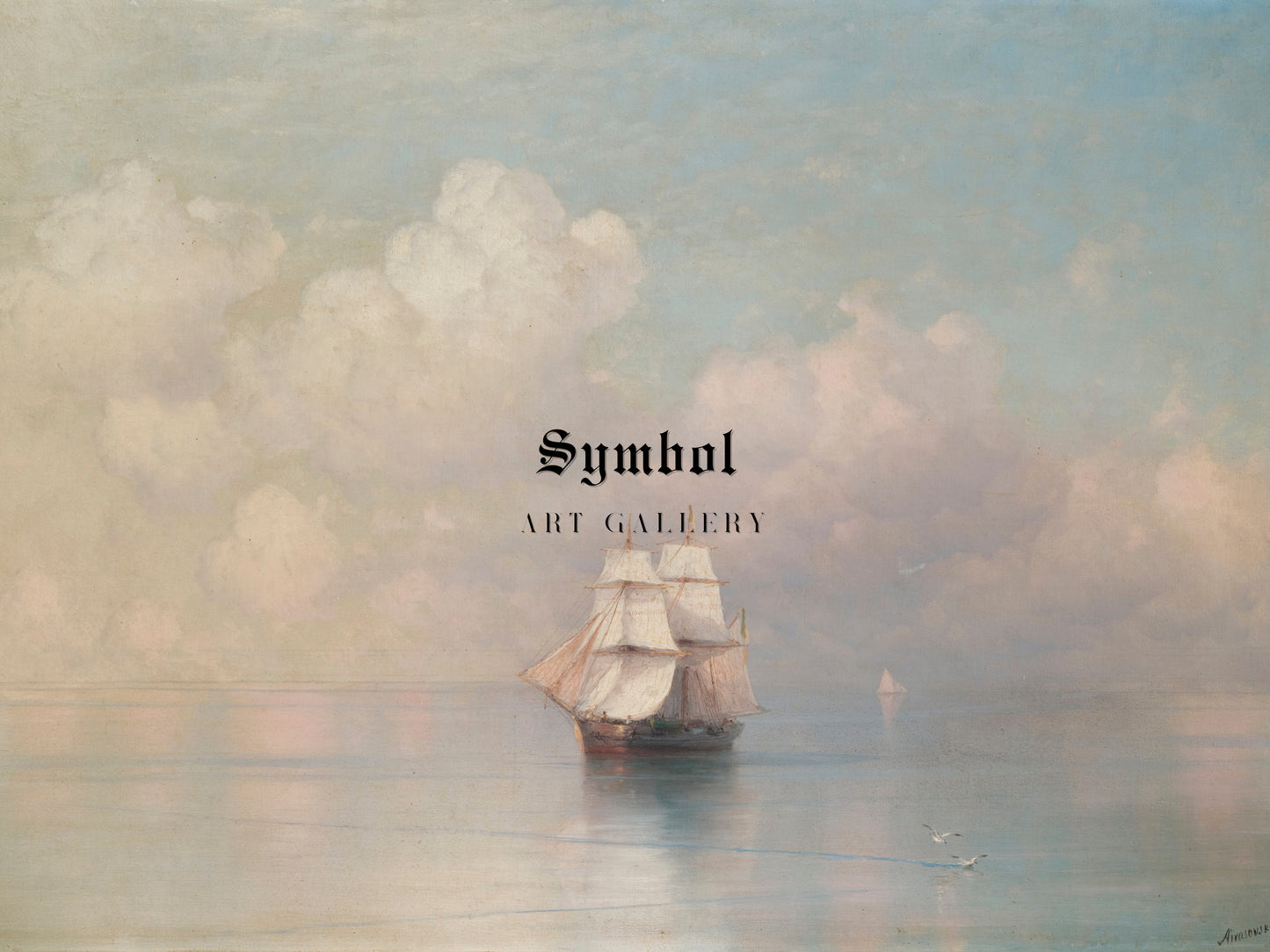 Calm Seas by Ivan Konstantinovich Aivazovsky, Wall Art Print, Fine Art Reproduction, Museum Quality Decor, Poster