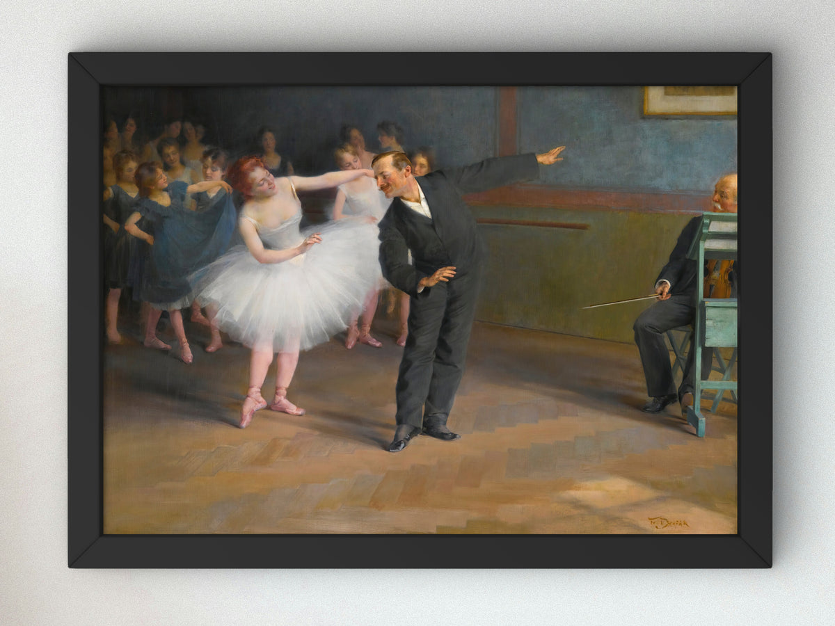 The Dancing School, Prague by František Dvořák, Wall Art Print, Fine Art Reproduction, Museum Quality Decor, Poster
