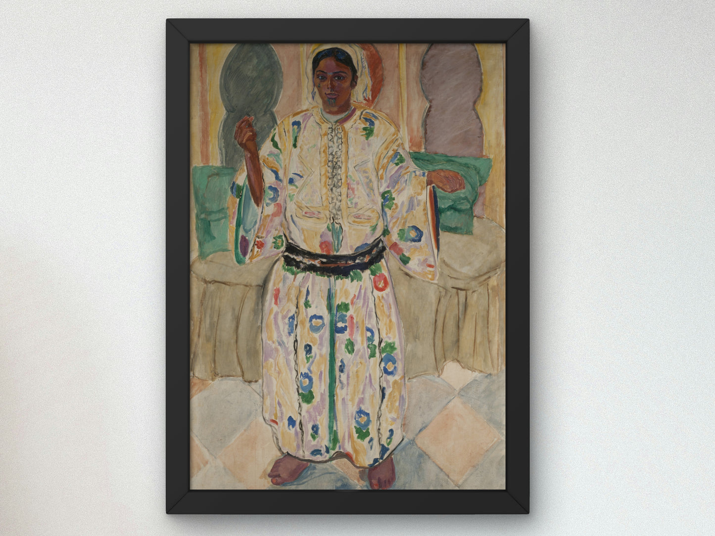 Moorish Woman by Francisco Iturrino 1911, Wall Art Print, Fine Art Reproduction, Museum Quality Decor, Poster