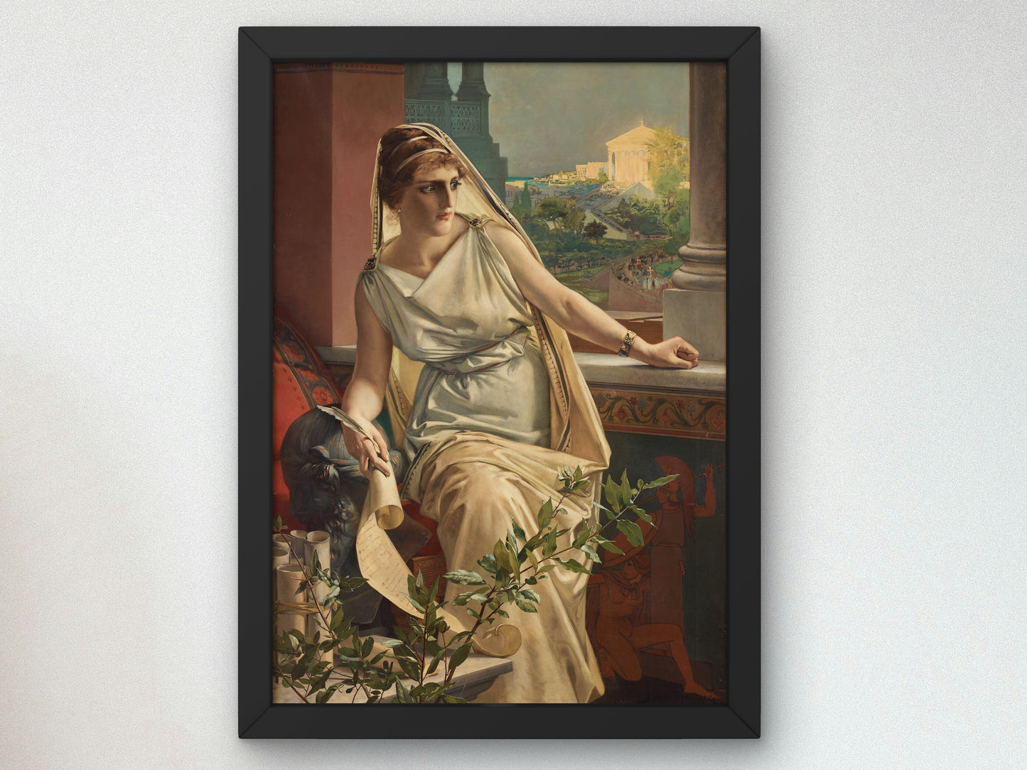 Hypatia by Julius Kronberg 1889, Wall Art Print, Fine Art Reproduction, Museum Quality Decor, Poster