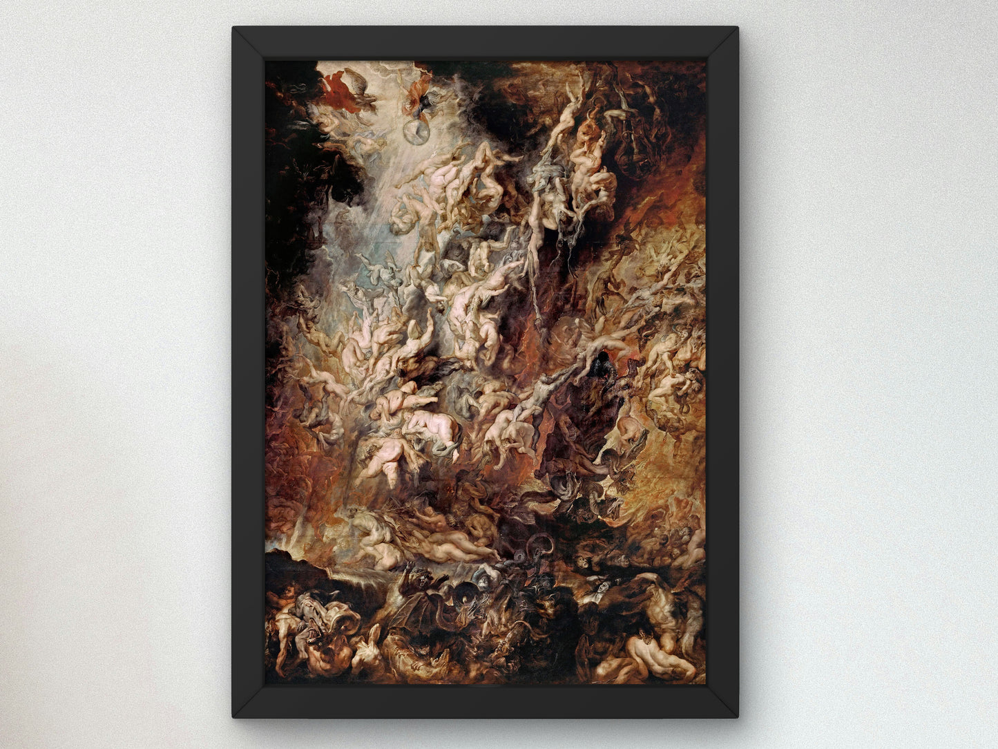 Fall of the Damned by Peter Paul Rubens, Wall Art Print, Fine Art Reproduction, Museum Quality Decor, Poster