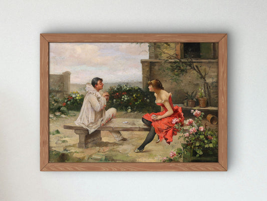 The Card Game by Enrique Miralles Darmanin, Wall Art Print, Fine Art Reproduction, Museum Quality Decor, Poster