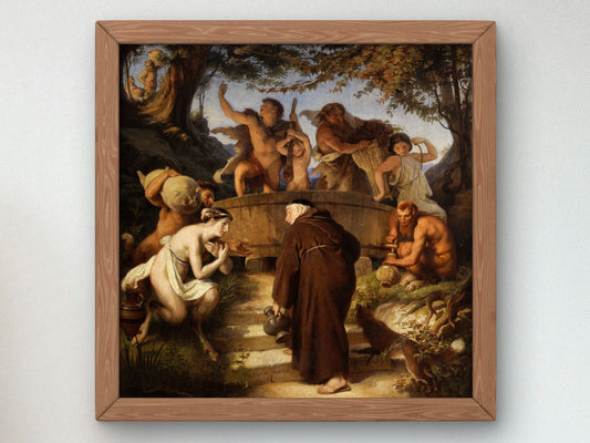 St. Bartholomew by Eduard Julius Friedrich Bendemann, Wall Art Print, Fine Art Reproduction, Museum Quality Decor, Poster