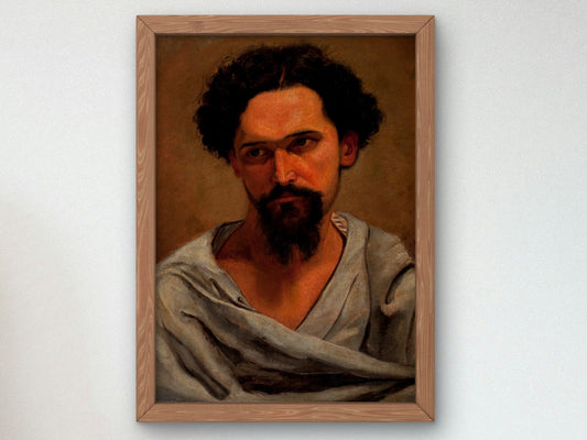 Portrait of Estêvão Silvac by Giovanni Castagneto 1885, Wall Art Print, Fine Art Reproduction, Museum Quality Decor, Poster
