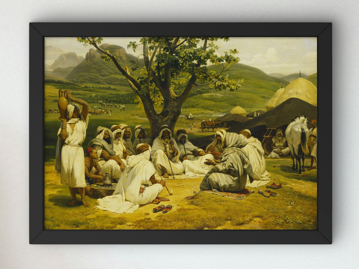 The Arab Tale Teller by Horace Vernet 1833, Wall Art Print, Fine Art Reproduction, Museum Quality Decor, Poster