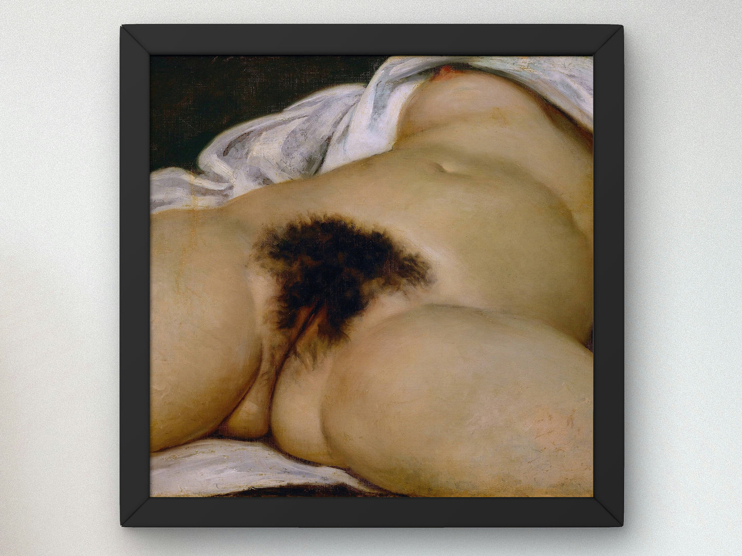 Origin of the World by Gustave Courbet 1866, Wall Art Print, Fine Art Reproduction, Museum Quality Decor, Poster