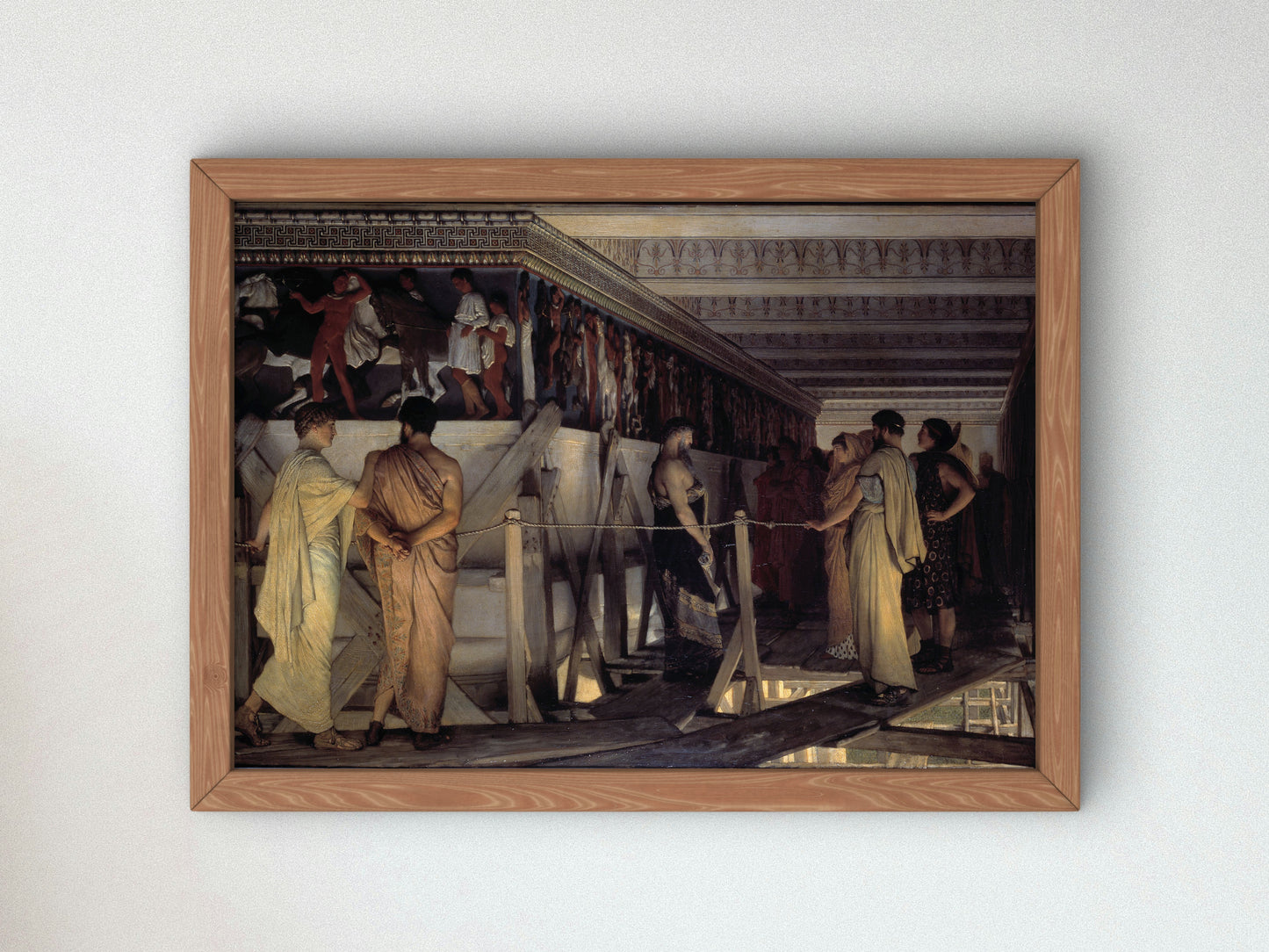 Pheidias and the Frieze of the Parthenon by Lawrence Alma Tadema 1868, Wall Art Print, Fine Art Reproduction, Museum Quality Decor, Poster
