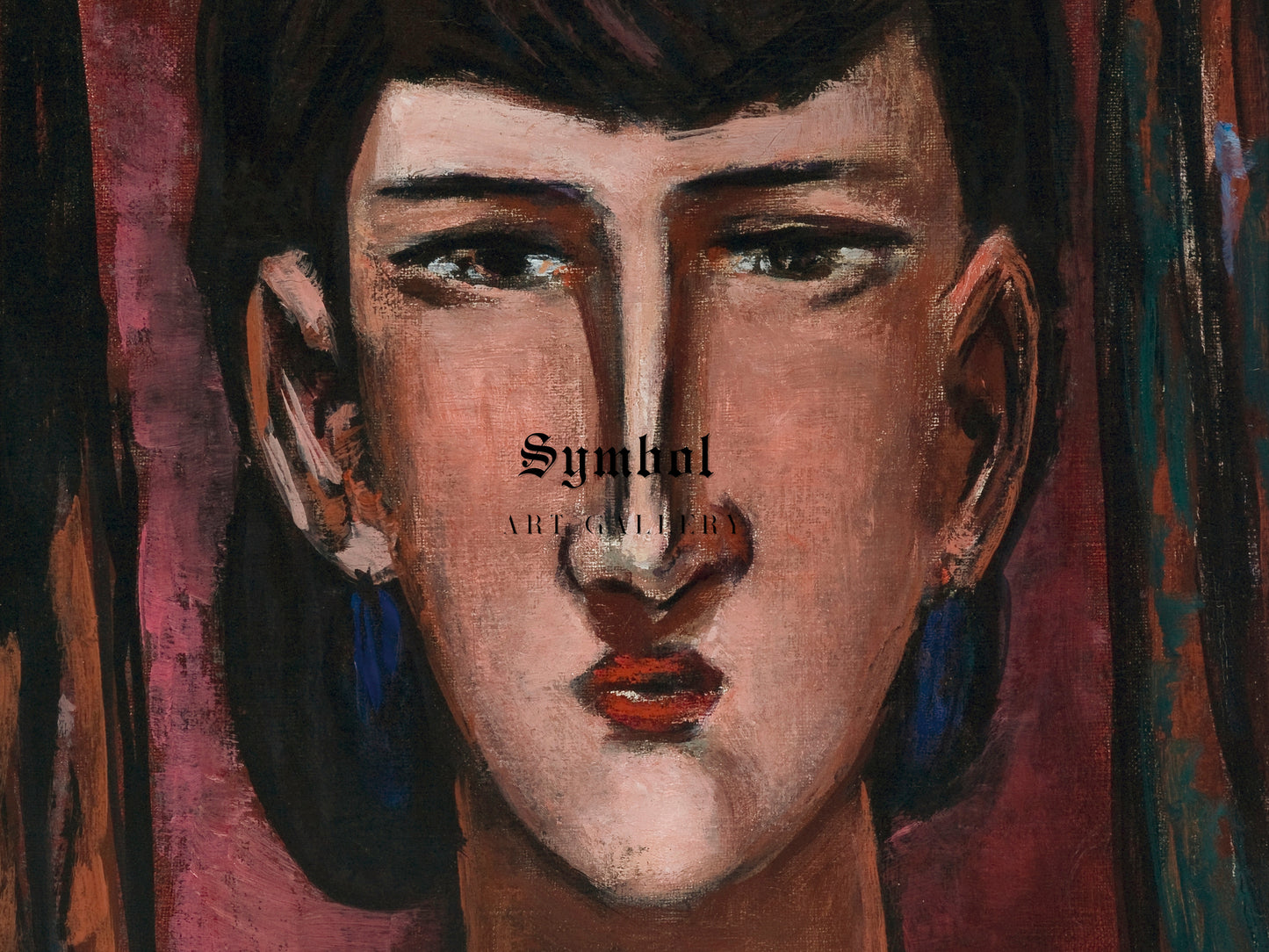 Portrait of Edie Rickey by Max Beckmann 1949, Wall Art Print, Fine Art Reproduction, Museum Quality Decor, Poster