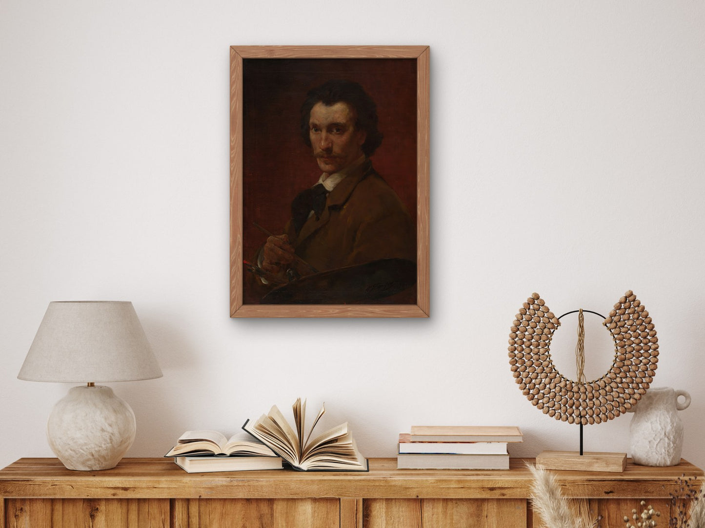 Self Portrait by Walter Shirlaw 1878, Wall Art Print, Fine Art Reproduction, Museum Quality Decor, Poster