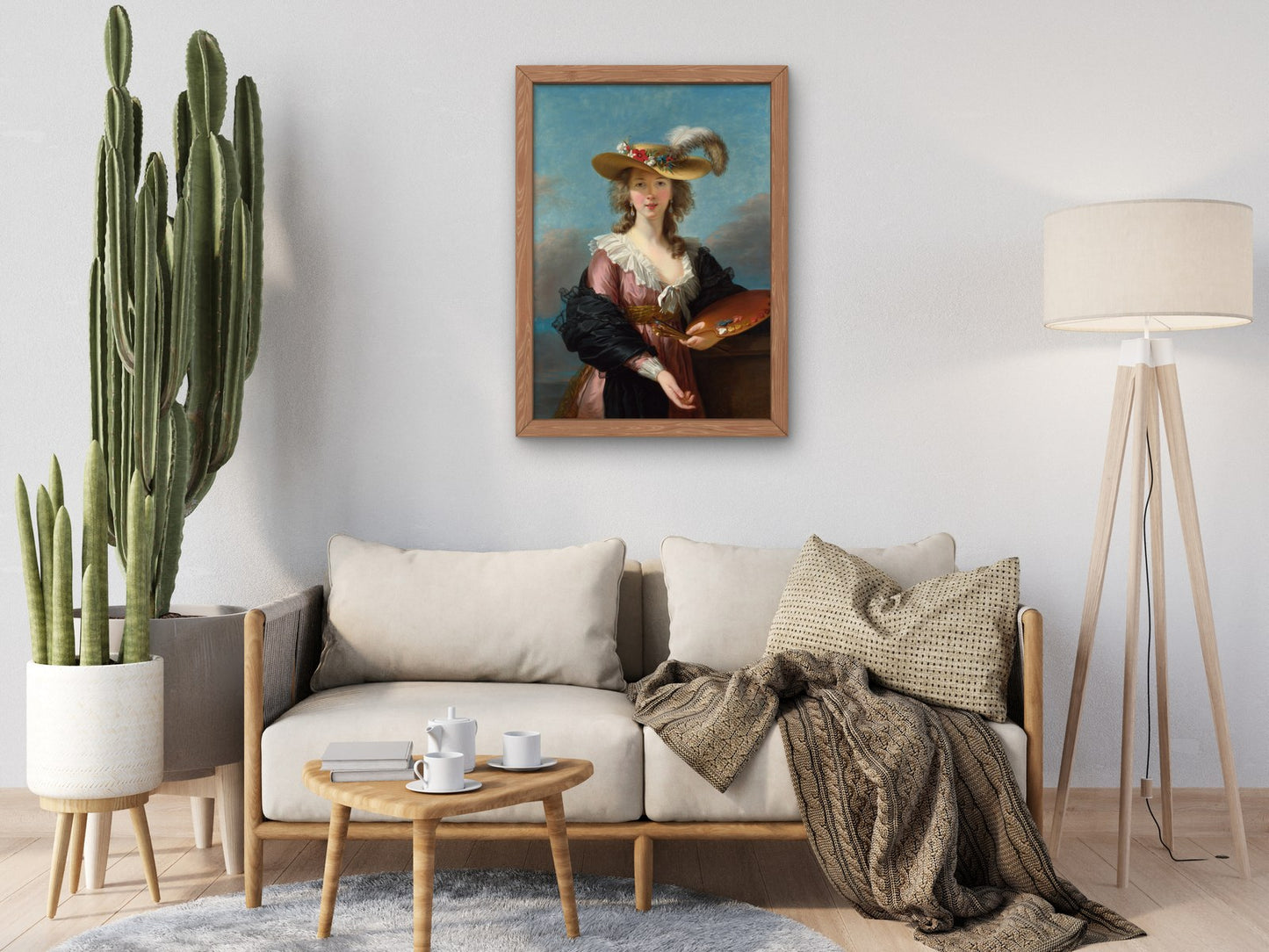 Self Portrait in a Straw Hat by Élisabeth Vigée Le Brun 1782, Wall Art Print, Fine Art Reproduction, Museum Quality Decor, Poster