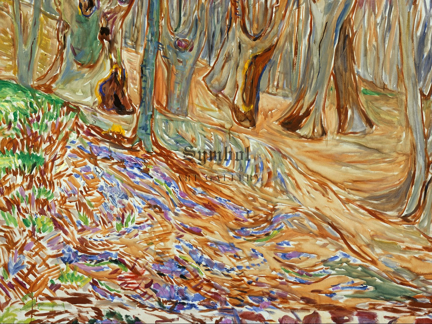 Elm Forest in Spring by Edvard Munch 1923, Wall Art Print, Fine Art Reproduction, Museum Quality Decor, Poster