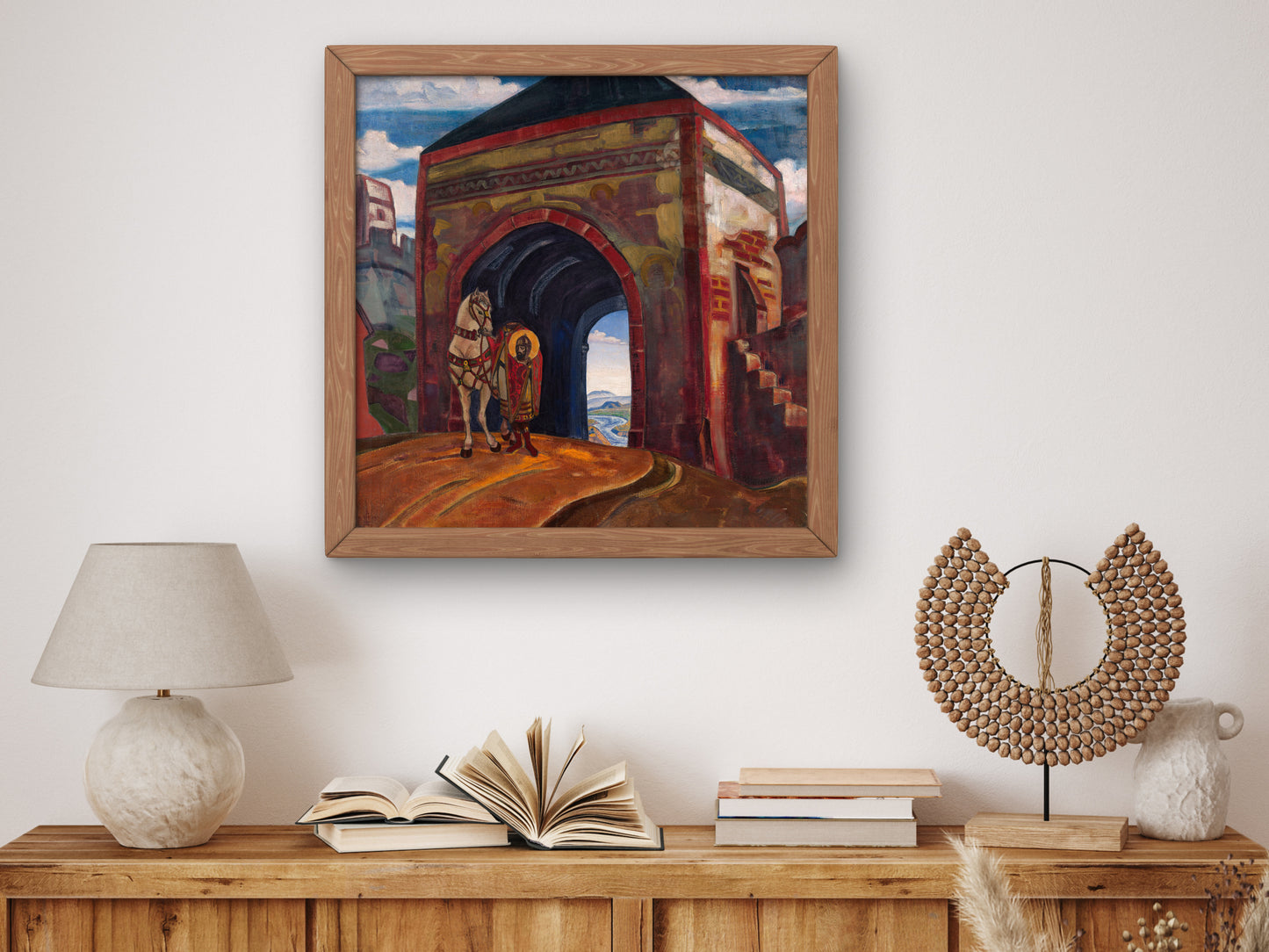 St Mercurius of Smolensk by Nicholas Roerich 1919, Wall Art Print, Fine Art Reproduction, Museum Quality Decor, Poster