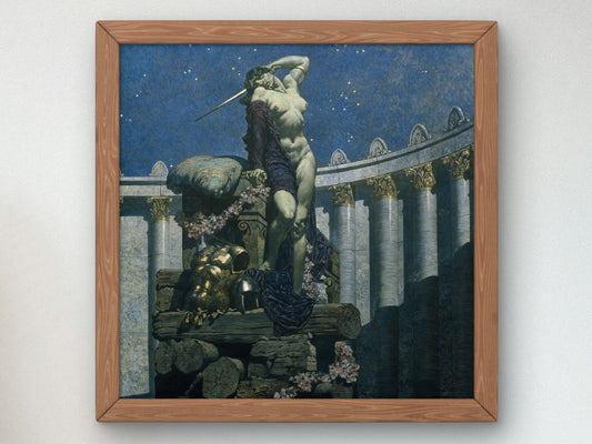 Dido at the Stake by Alexander Rothaug 1935, Wall Art Print, Fine Art Reproduction, Museum Quality Decor, Poster