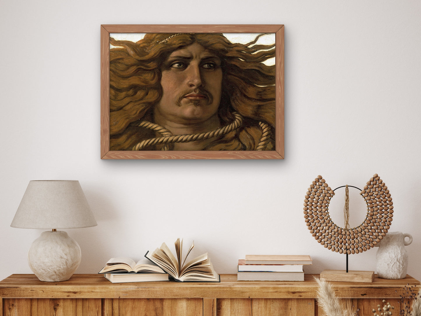 Samson by Elihu Vedder 1886, Wall Art Print, Fine Art Reproduction, Museum Quality Decor, Poster