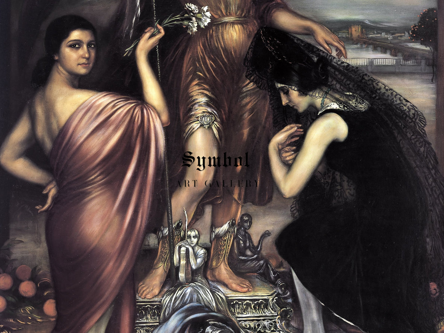 Archangel Saint Raphael by Julio Romero de Torres 1925, Wall Art Print, Fine Art Reproduction, Museum Quality Decor, Poster