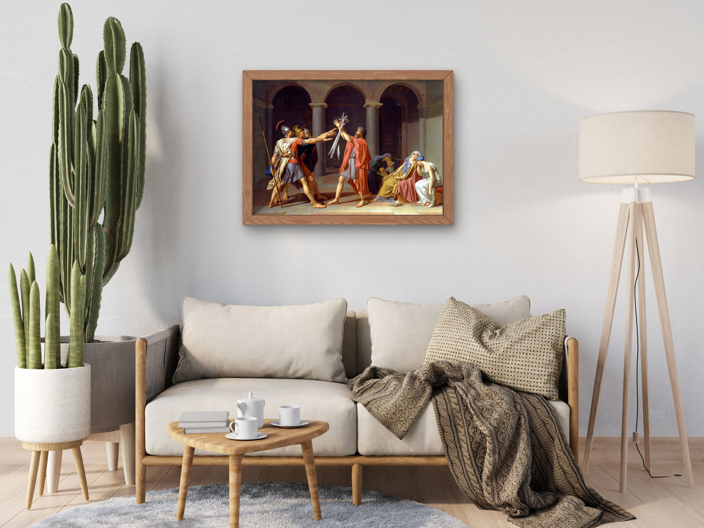 The Oath of the Horatii by Jacques Louis David 1786, Wall Art Print, Fine Art Reproduction, Museum Quality Decor, Poster