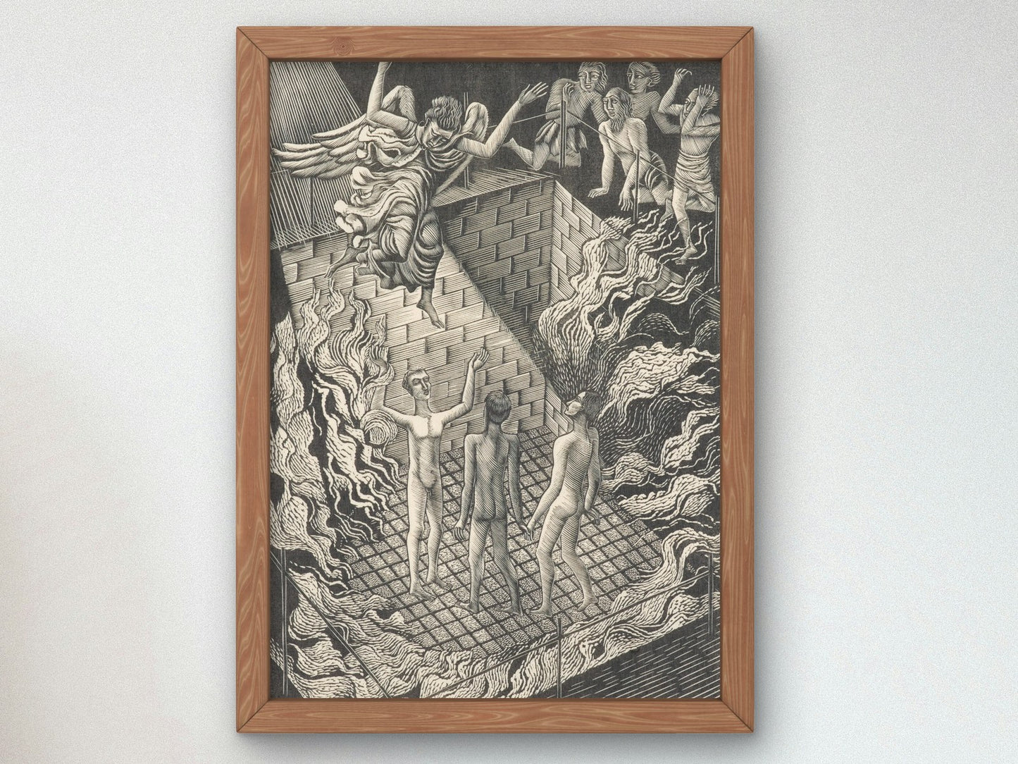The Holy Children by Eric Ravilious 1929, Wall Art Print, Fine Art Reproduction, Museum Quality Decor, Poster