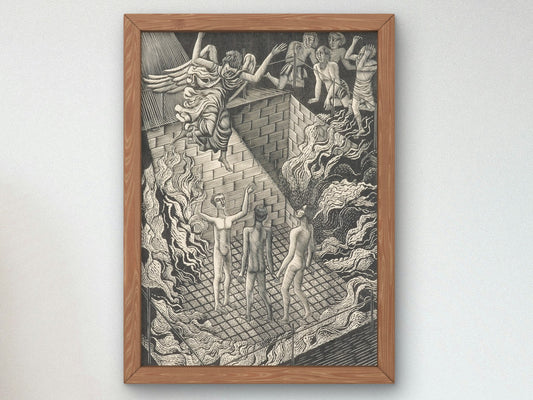 The Holy Children by Eric Ravilious 1929, Wall Art Print, Fine Art Reproduction, Museum Quality Decor, Poster