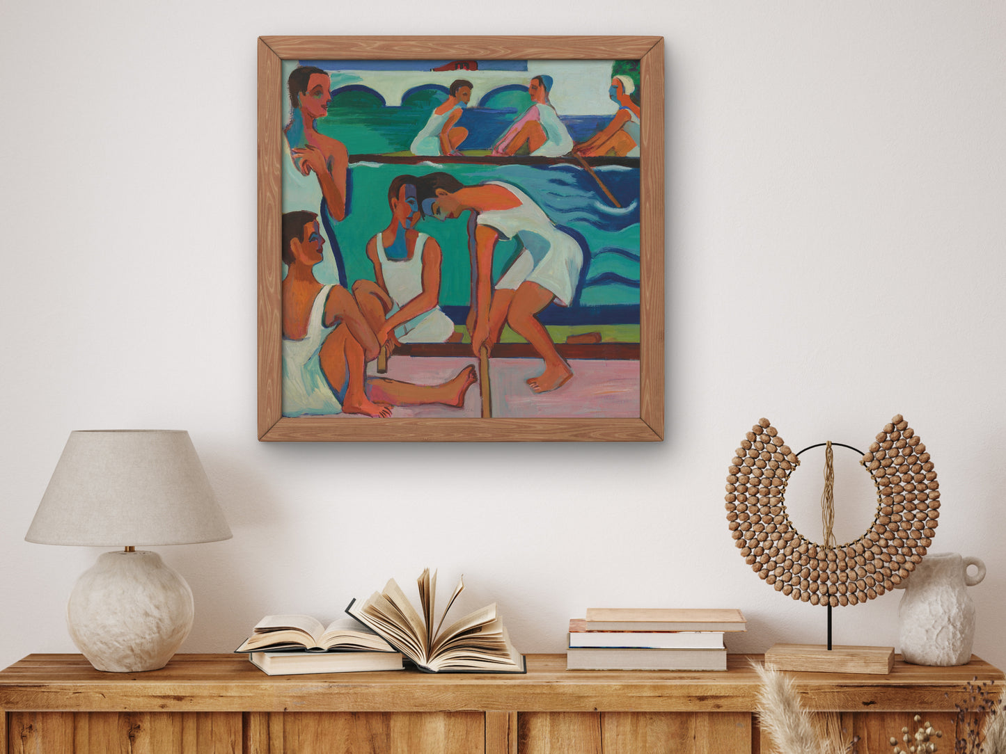 Rowers by Ernst Ludwig Kirchner 1928, Wall Art Print, Fine Art Reproduction, Museum Quality Decor, Poster