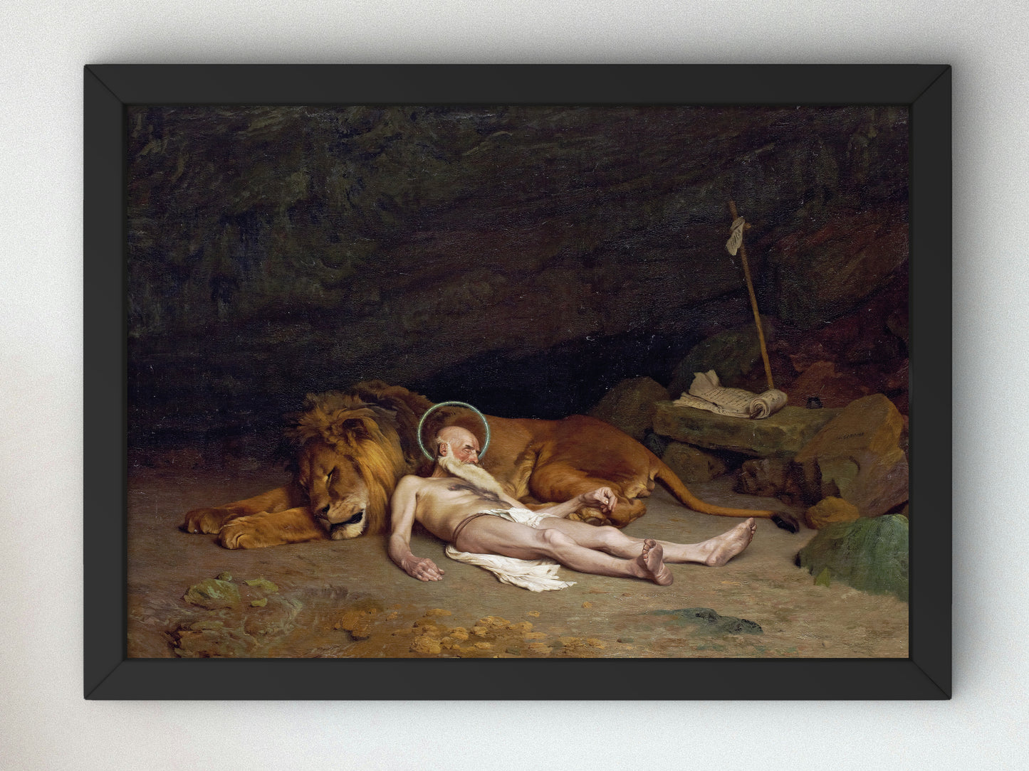 Saint Jerome by Jean Léon Gérôme 1874, Wall Art Print, Fine Art Reproduction, Museum Quality Decor, Poster