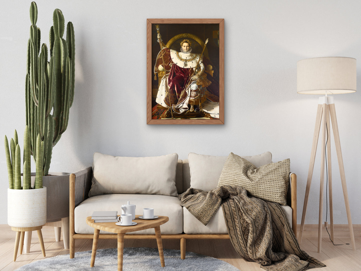 Napoleon I on the Imperial Throne by Jean Auguste Dominique Ingres 1806, Wall Art Print, Fine Art Reproduction, Museum Quality Decor, Poster