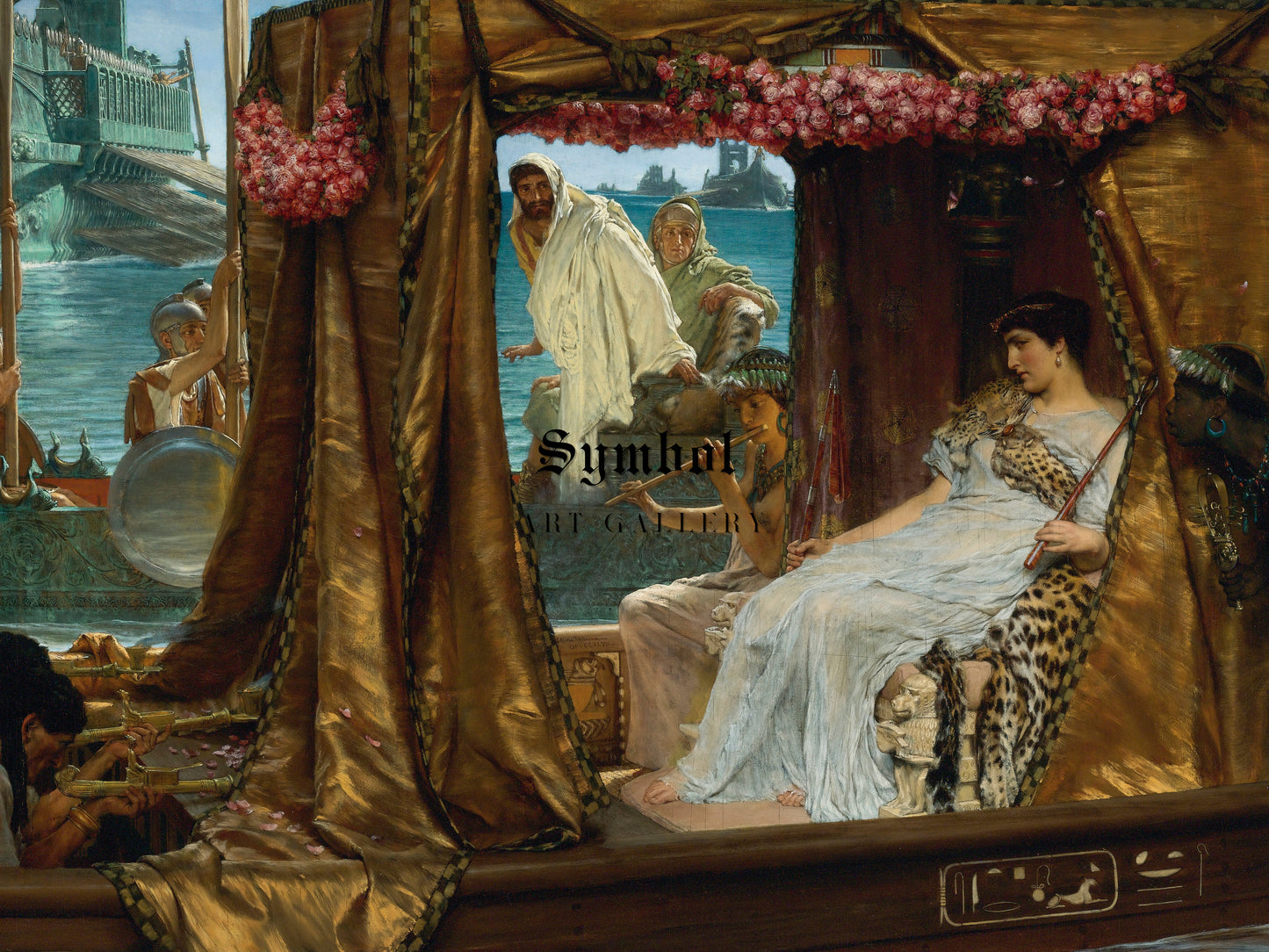 The Meeting of Antony and Cleopatra by Lawrence Alma Tadema 1885, Wall Art Print, Fine Art Reproduction, Museum Quality Decor, Poster