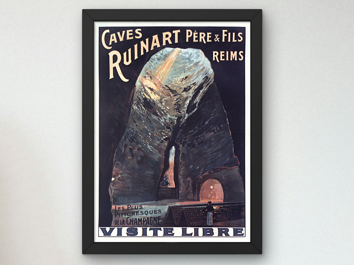Ruinart Père and Fils Cellars Reims by Louis Tauzin 1914, Wall Art Print, Fine Art Reproduction, Museum Quality Decor, Poster