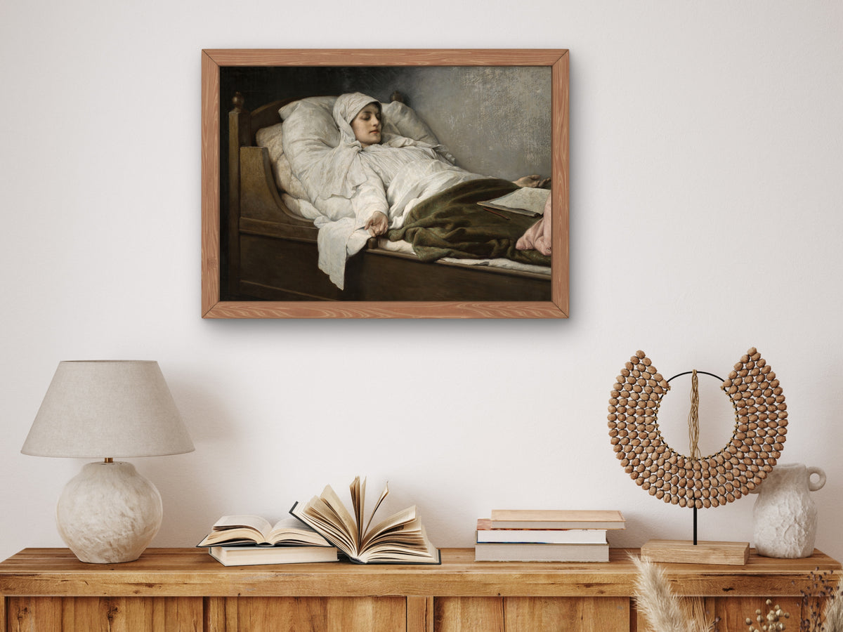 The Seeress of Prevorst by Gabriel von Max 1892, Wall Art Print, Fine Art Reproduction, Museum Quality Decor, Poster