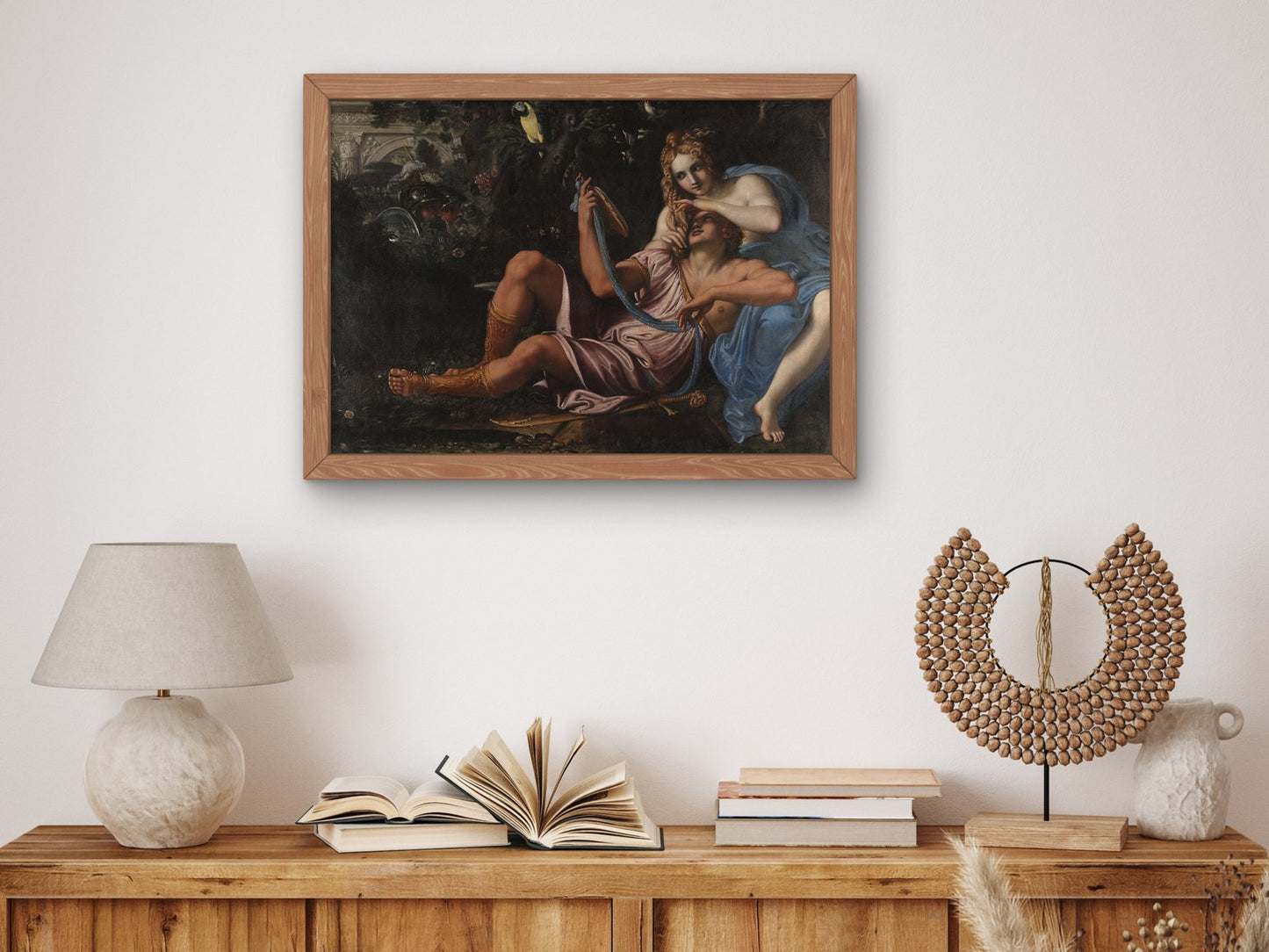 Rinaldo and Armida by Annibale Carracci 1601, Wall Art Print, Fine Art Reproduction, Museum Quality Decor, Poster