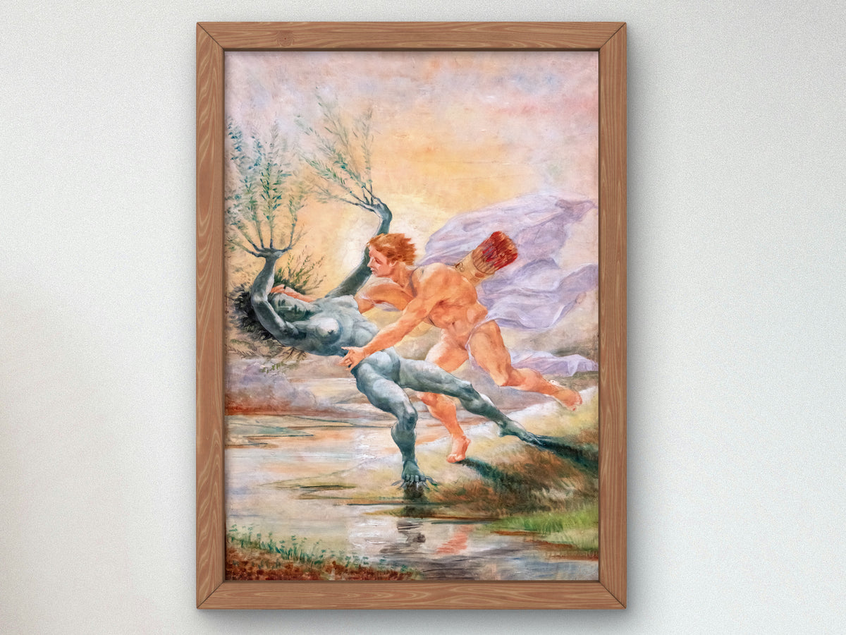 Apollo and Daphne by Jean Baptiste Cariven, Wall Art Print, Fine Art Reproduction, Museum Quality Decor, Poster