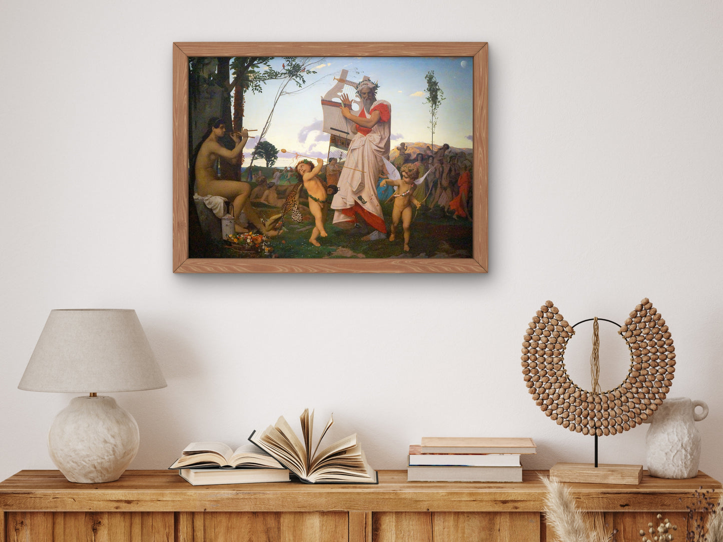 Anacreon, Bacchus and Cupid by Jean Leon Gerome, Wall Art Print, Fine Art Reproduction, Museum Quality Decor, Poster