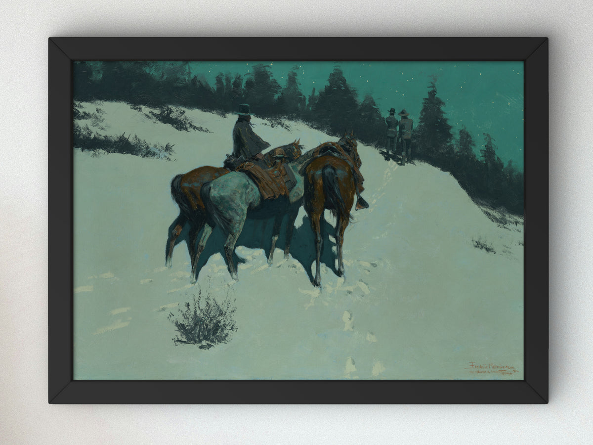 A Reconnaissance by Frederic Remington 1902, Wall Art Print, Fine Art Reproduction, Museum Quality Decor, Poster