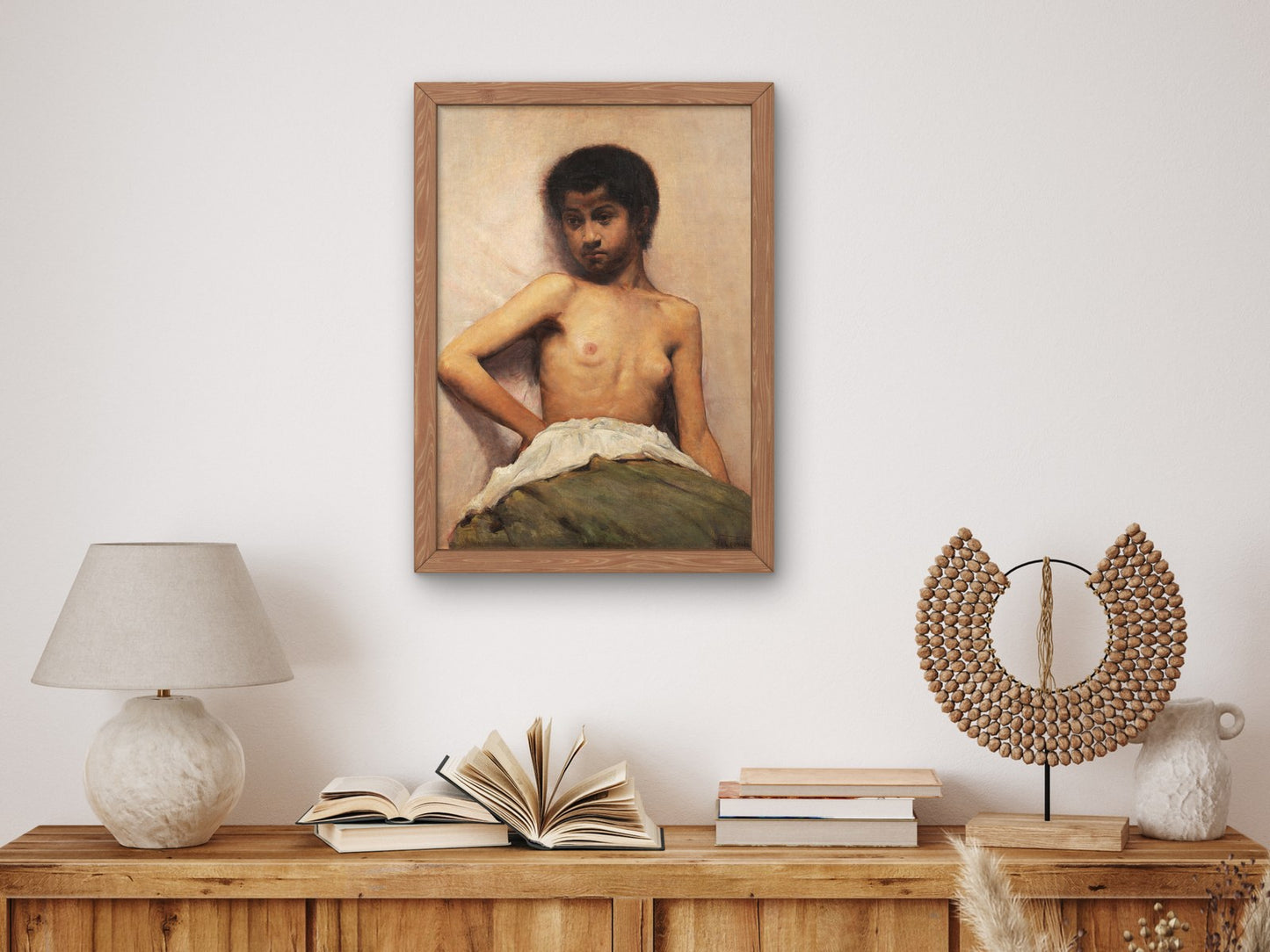 Torso de Menina by Eliseu Visconti 1895, Wall Art Print, Fine Art Reproduction, Museum Quality Decor, Poster