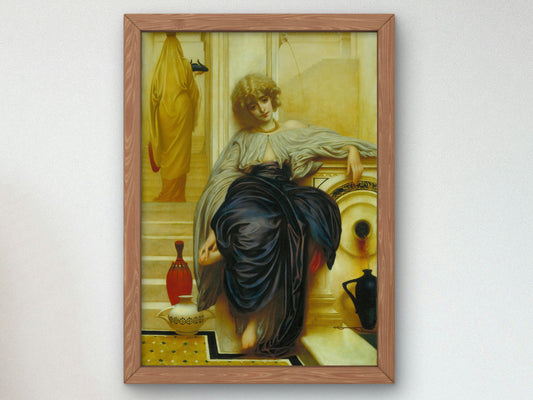 Songs Without Words by Frederic Leighton 1861, Wall Art Print, Fine Art Reproduction, Museum Quality Decor, Poster