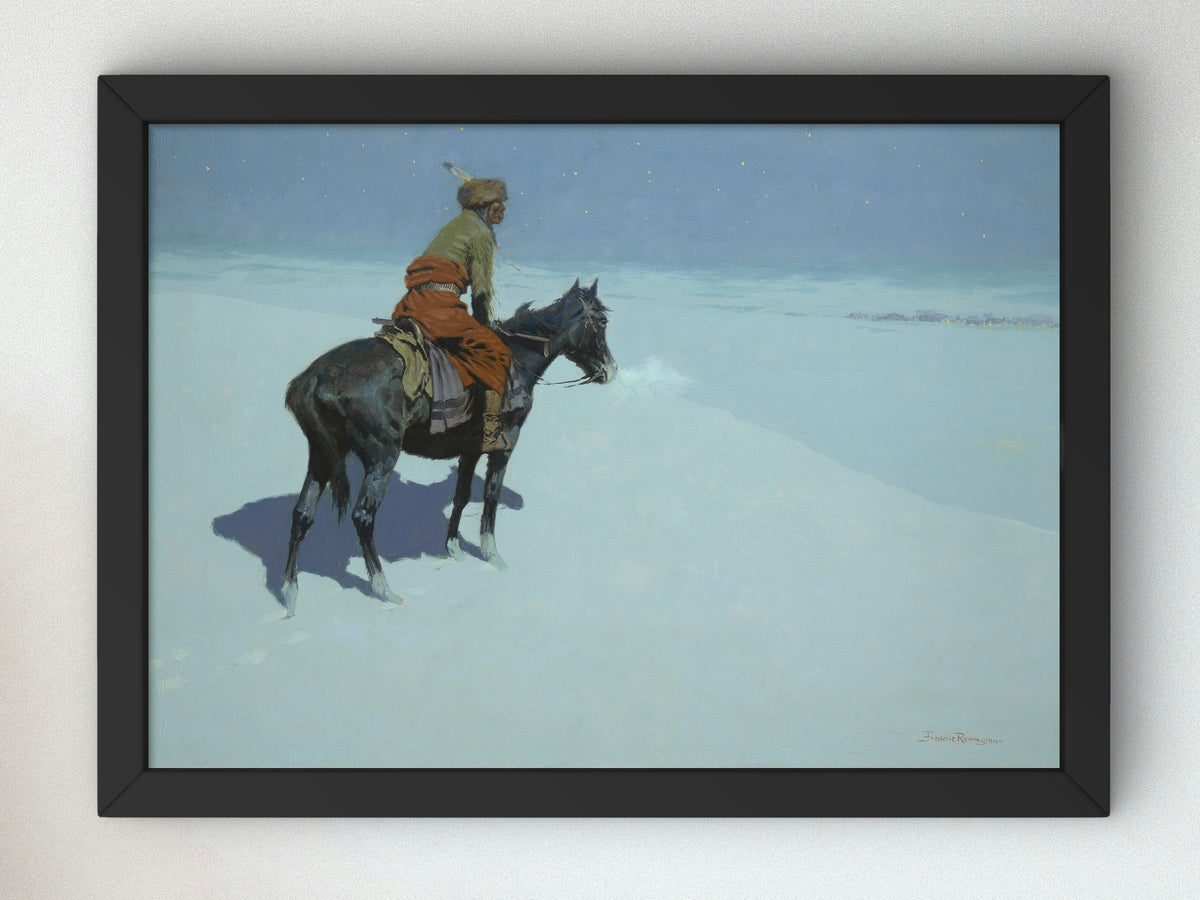 Friends or Foes by Frederic Remington 1902, Wall Art Print, Fine Art Reproduction, Museum Quality Decor, Poster