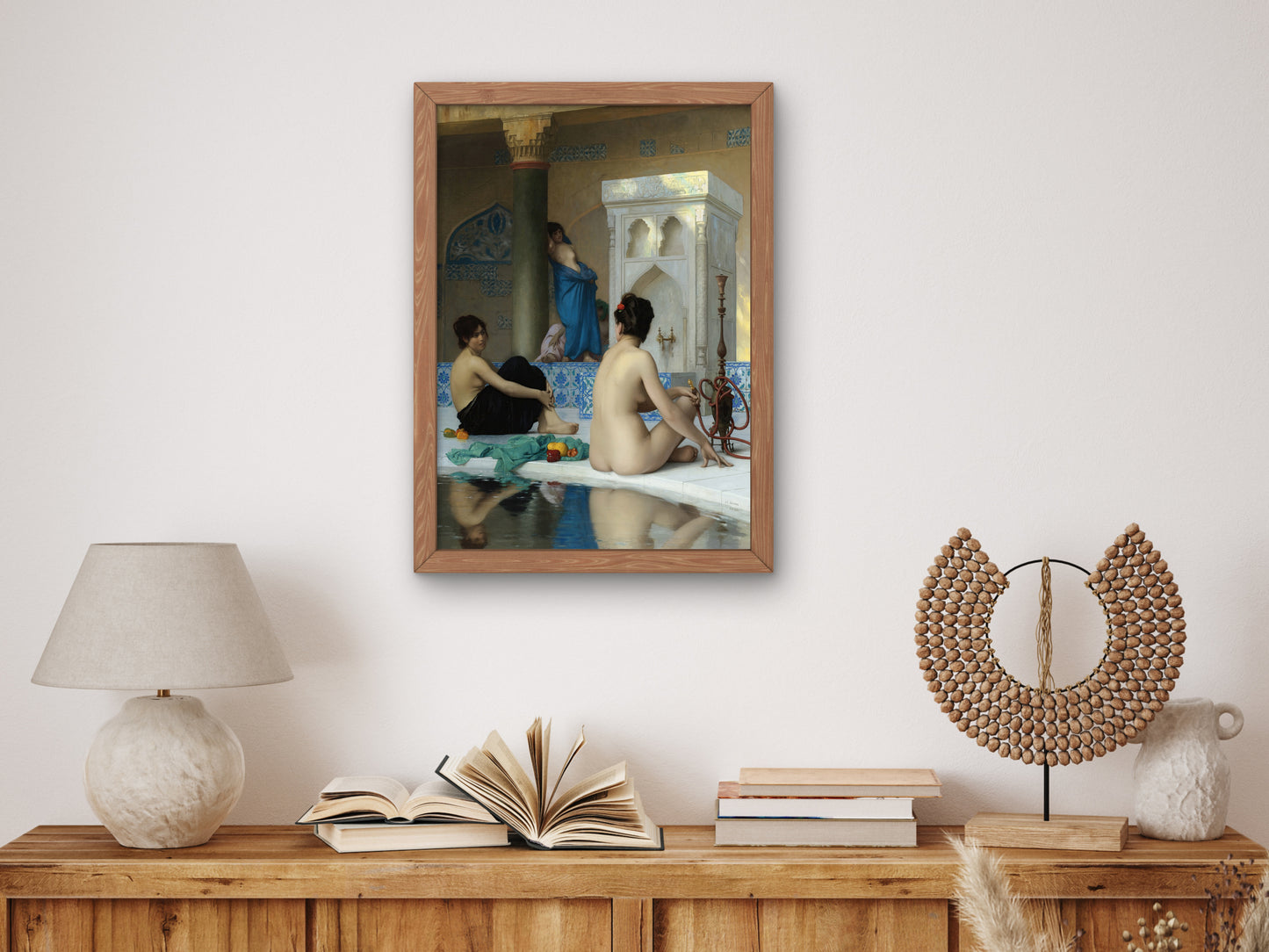 After the Bath by Jean Léon Gérôme 1880, Wall Art Print, Fine Art Reproduction, Museum Quality Decor, Poster