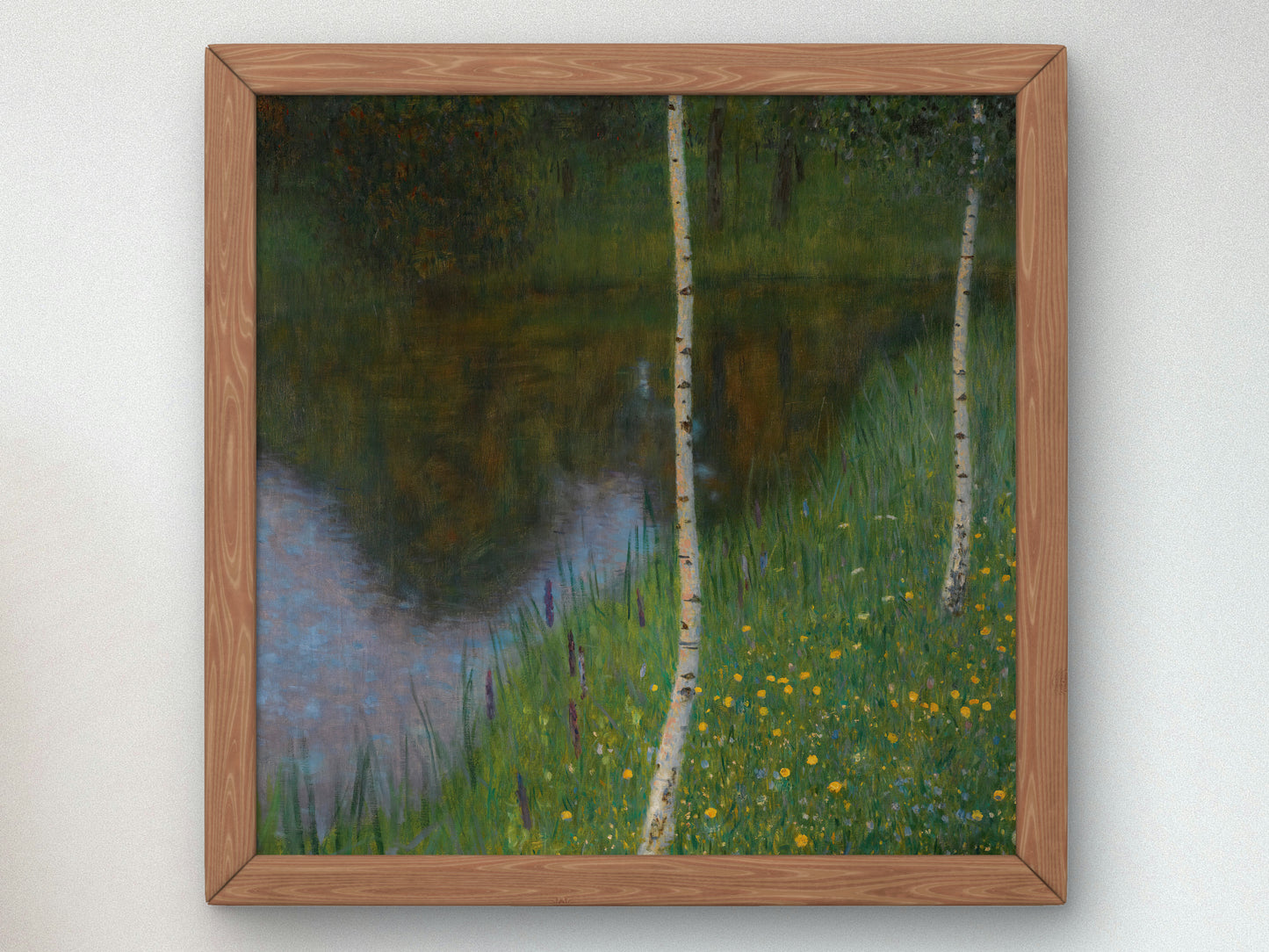 Lakeshore with Birches by Gustav Klimt, Wall Art Print, Fine Art Reproduction, Museum Quality Decor, Poster