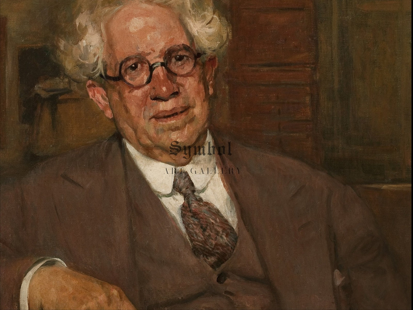 Portrait of José da Silva Brandão by Eliseu Visconti 1932, Wall Art Print, Fine Art Reproduction, Museum Quality Decor, Poster