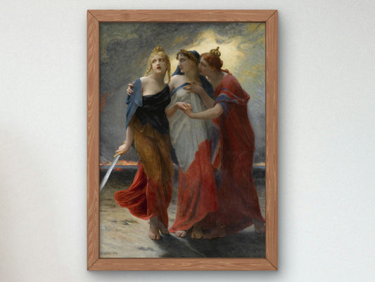 Belgium, France and England before the German Invasion by Guillaume Seignac 1914, Wall Art Print, Fine Art Reproduction, Museum Quality