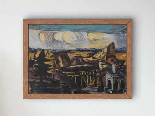 Large Quarry in Upper Bavaria by Max Beckmann 1934, Wall Art Print, Fine Art Reproduction, Museum Quality Decor, Poster