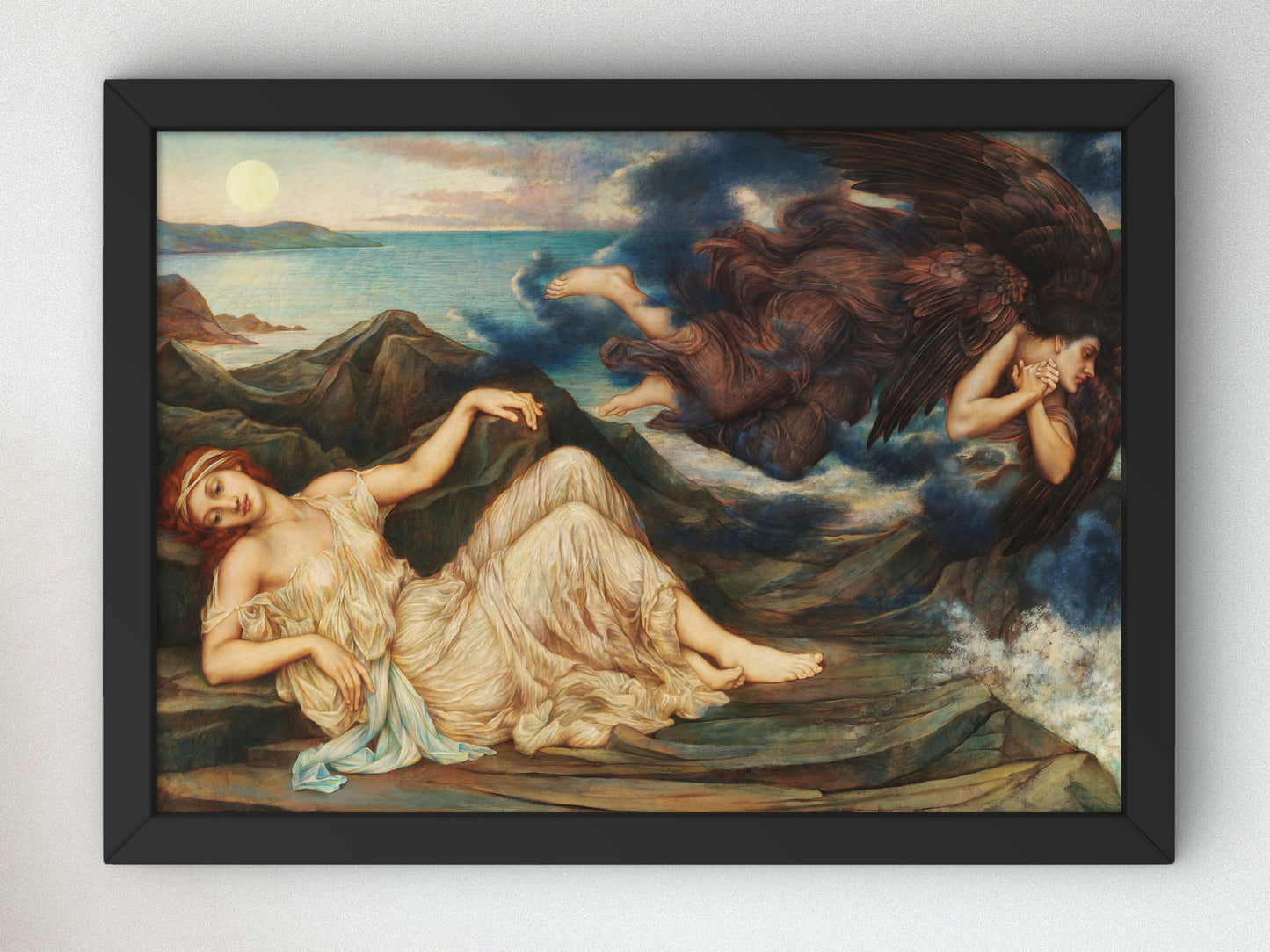 Port After Stormy Seas by Evelyn De Morgan 1905, Wall Art Print, Fine Art Reproduction, Museum Quality Decor, Poster