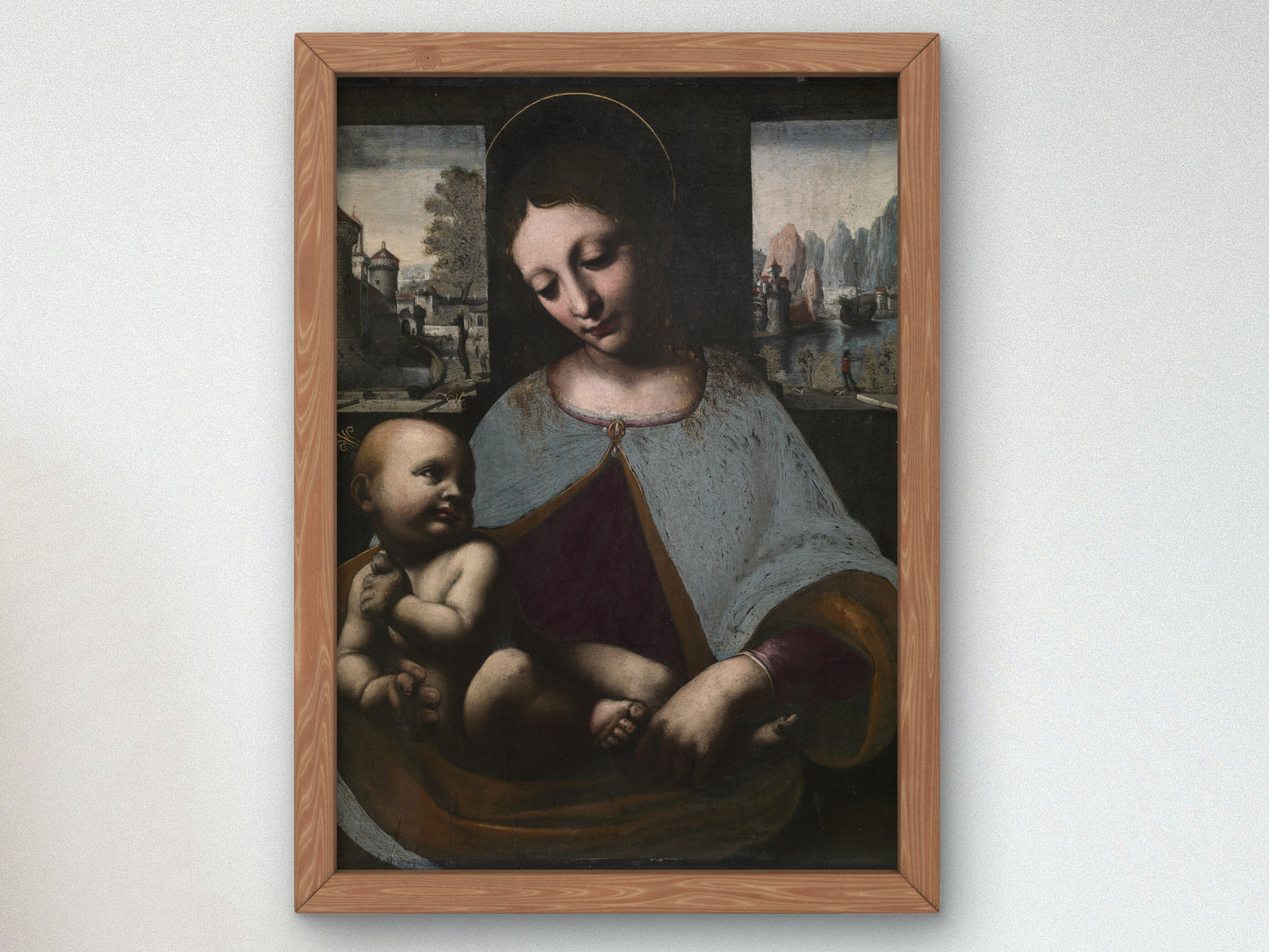Virgin and Child by Leonardo da Vinci 1481, Wall Art Print, Fine Art Reproduction, Museum Quality Decor, Poster