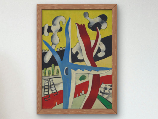 Animated Landscape by Fernand Léger 1937, Wall Art Print, Fine Art Reproduction, Museum Quality Decor, Poster