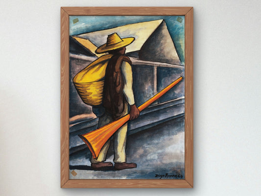 Campesino by Diego Rivera 1944, Wall Art Print, Fine Art Reproduction, Museum Quality Decor, Poster