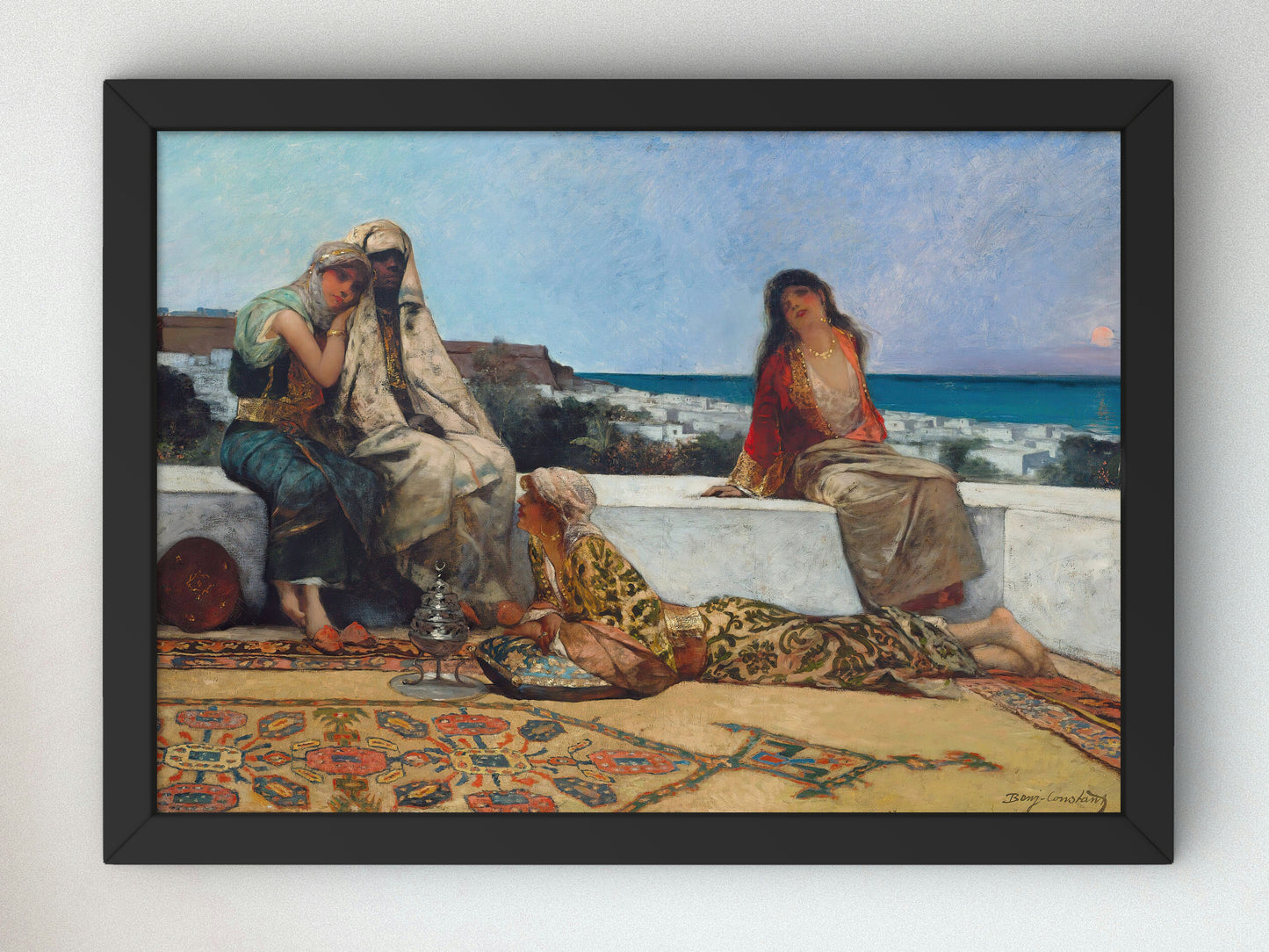 Twilight Hours by Jean Joseph Benjamin Constant 1884, Wall Art Print, Fine Art Reproduction, Museum Quality Decor, Poster