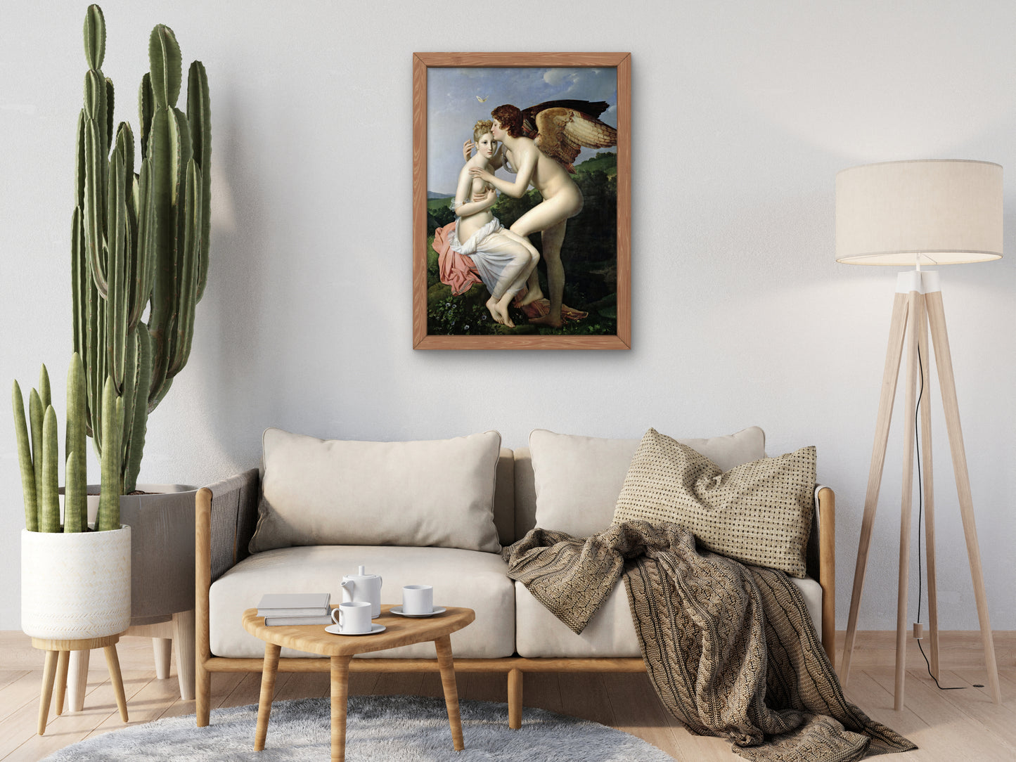 Cupid and Psyche by François Gérard 1798, Wall Art Print, Fine Art Reproduction, Museum Quality Decor, Poster