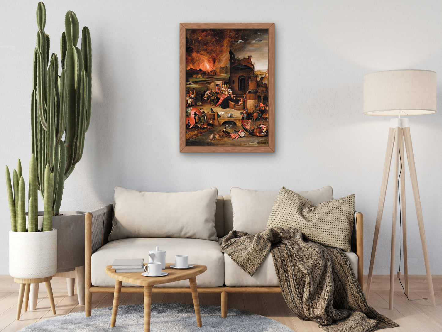 The Temptation of Saint Anthony the Great by Hieronymus Bosch 1505, Wall Art Print, Fine Art Reproduction, Museum Quality Decor, Poster