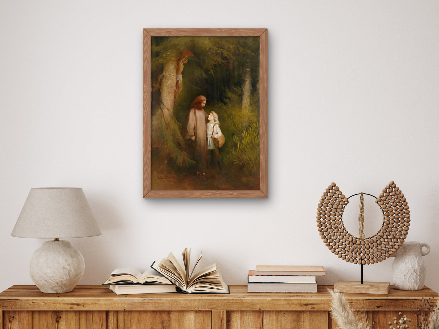 Farewell by Karl Wilhelm Diefenbach 1892, Wall Art Print, Fine Art Reproduction, Museum Quality Decor, Poster
